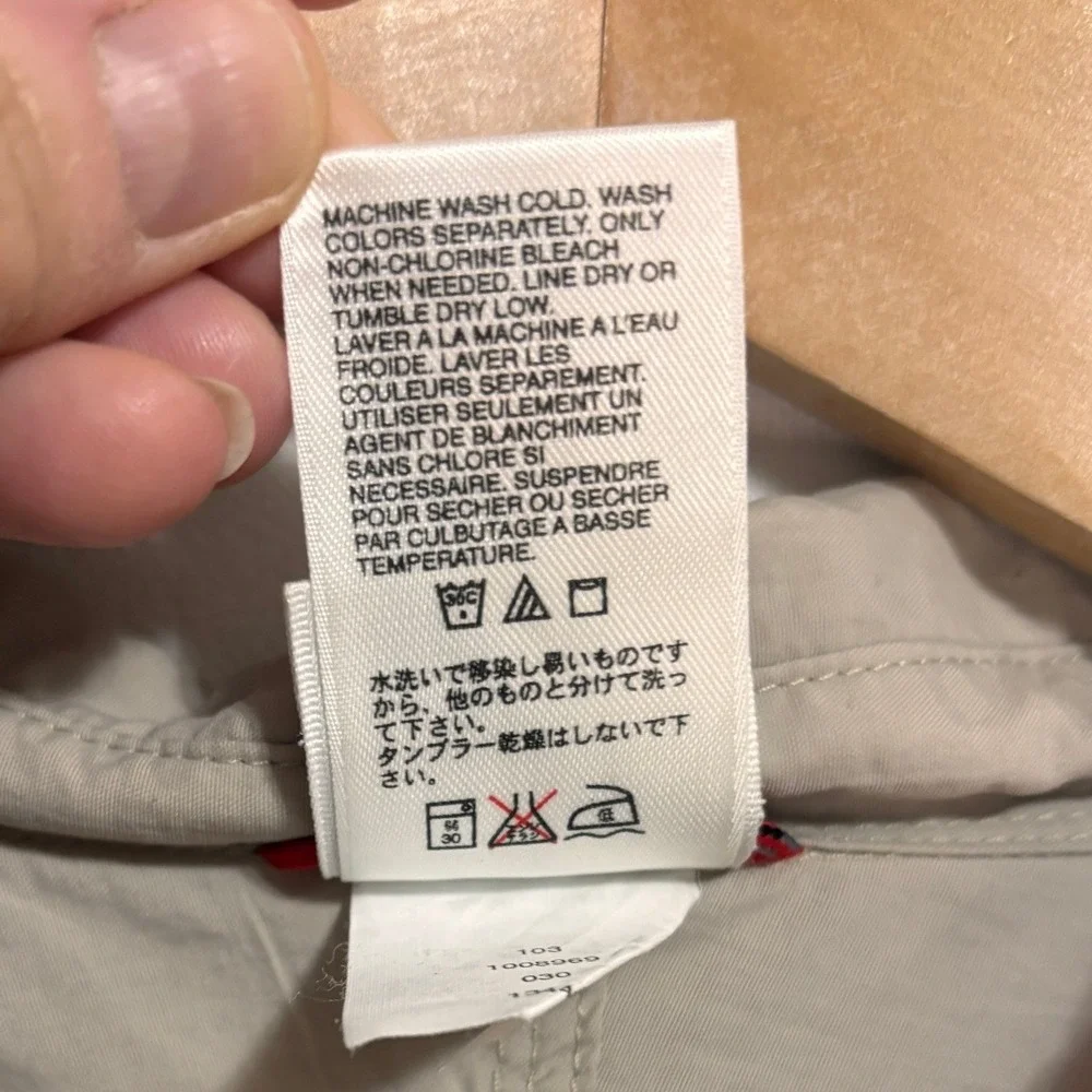 North‎ Face Hiking Shirt Men XL Tan Nylon Roll Tab Utility Gorpcore Fishing